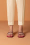 Raw Silk Cigarette Pants